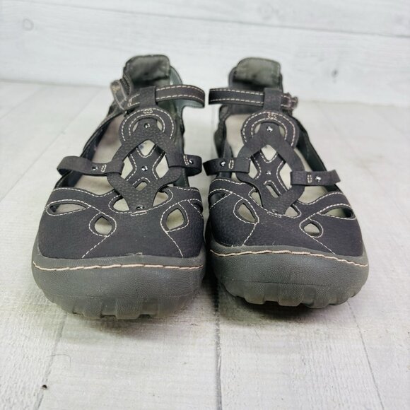 JBU By Jambu SYDNEY Gray Memory Foam Strappy Comfort Casual Flat Shoes Size 9 M - Picture 8 of 16